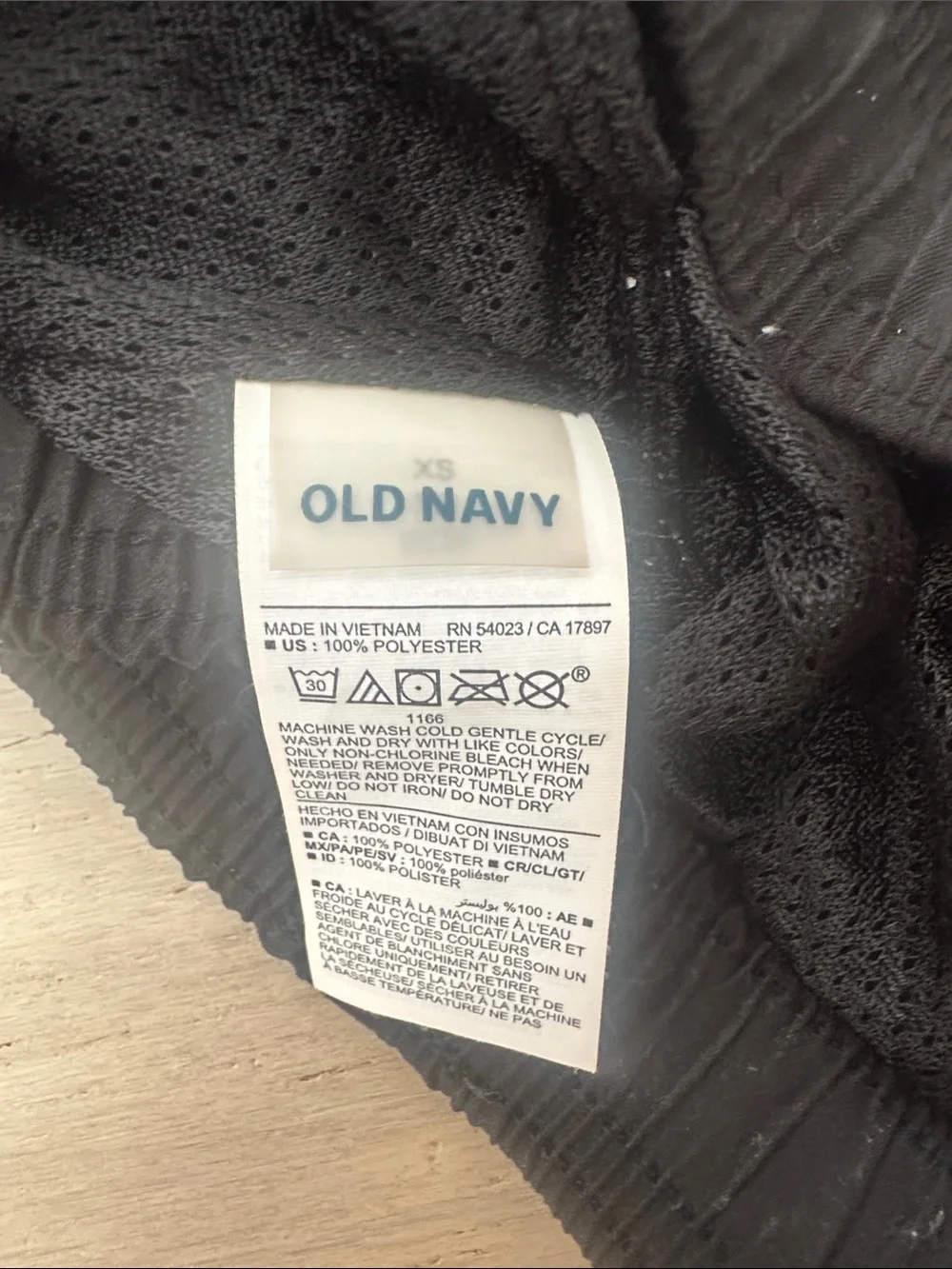 Old Navy Black Lined Swim Shorts with Drawstring